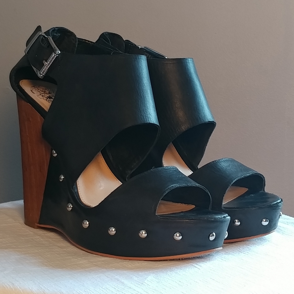 Vince Camuto Studded Wedges